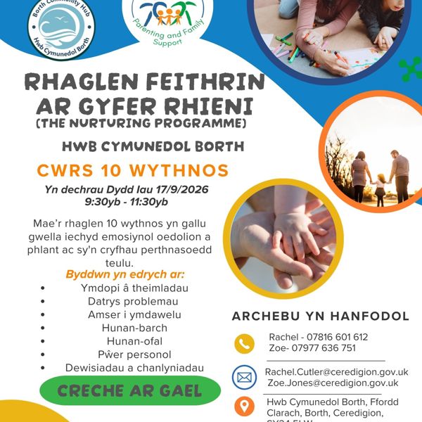 Rhaglen Feithrin i Rhieni (The Nurturing Programme) Borth