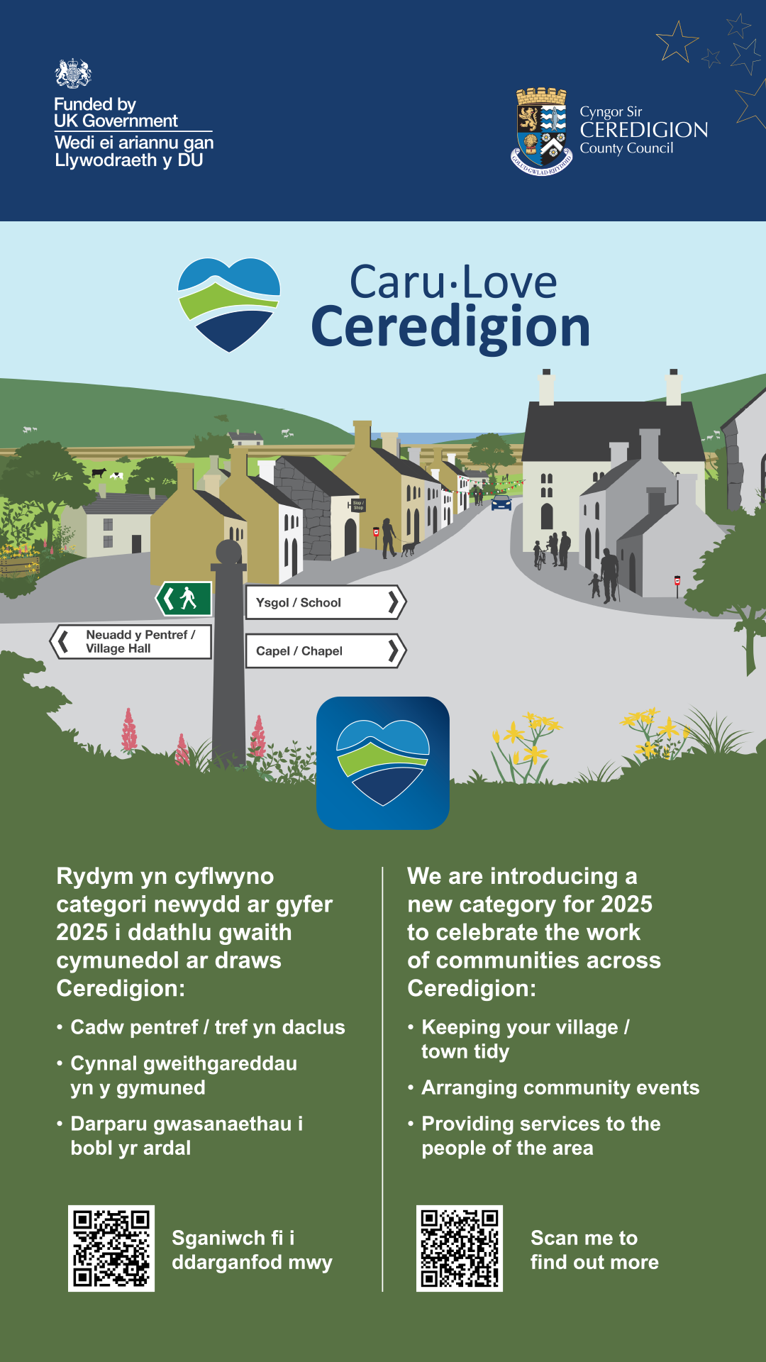 Caru’ch Cymuned new category for Caru Ceredigion Awards 2025