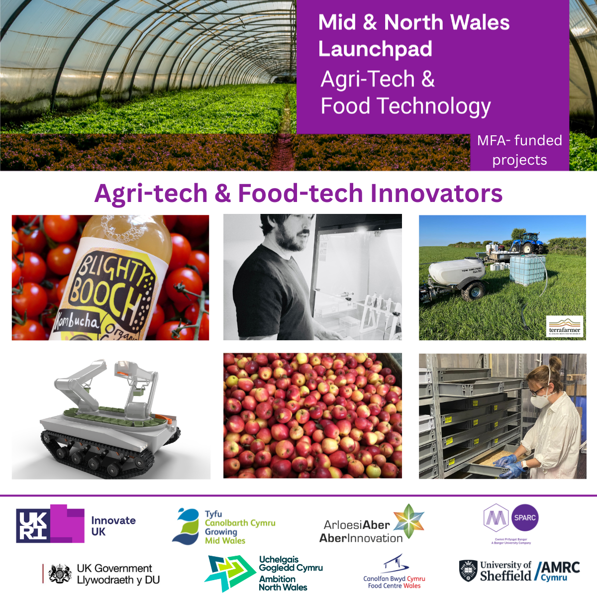 Innovation boost for Agri-tech & Food-tech in Mid and North Wales as local businesses receive support